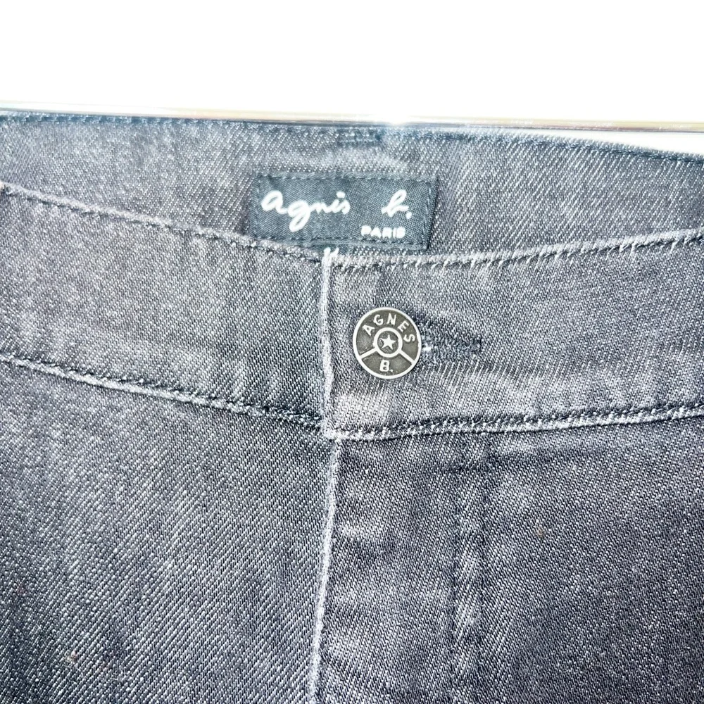 Agnes b. Paris black Straight-Leg relaxed dark wash Jeans